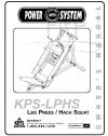 MANUAL KPS-LPHS - Product Image
