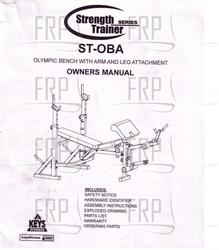 MANUAL, ST-OBA.1 - Product Image