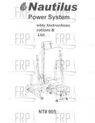 Manual, Assembly, NT905 - Product Image