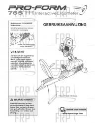 Manual, Owner's, Dutch - Image