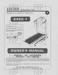 Manual, Owners, 2450.1 - Product Image