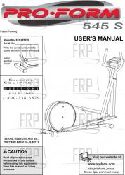 Manual, Owners, 285270 - Product Image