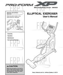 Manual, Owner's, 831.237450 - Product Image