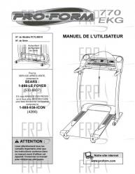 Manual, Owner's Canadian French - Image