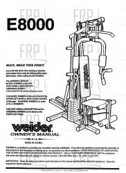 Manual, Owners, E8000 VER 0,VER 2 - Product Image