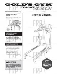 Manual, Owner's English - 6097888 | Fitness and Exercise Equipment