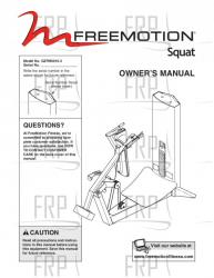 Manual, Owner's, GZFM60103 - Image