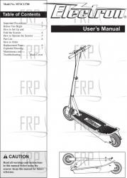Manual, Owners, MTSC1170 - Product Image