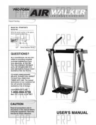 Manual, Owner's, PFAW75072 - Image