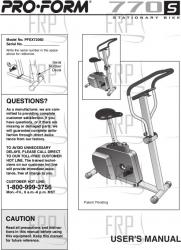 Manual, Owners, PFEX72060 - Product Image