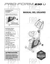 Manual, Owner's Spanish (SP3) - Image