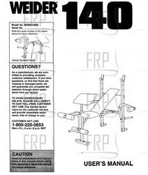 Manual, Owner's, WEBE14060 - Product Image