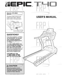 Owners Manual, FMTL39940 - Product Image