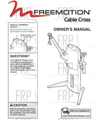 Owners Manual, GZFM60064 - Product Image