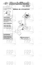 Owners Manual, NTEVEX79830,FRNCH - Image