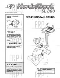 Owners Manual, NTEVEX79830,GERMN - Image