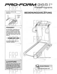 Owners Manual, PETL31130,GERMAN - Image