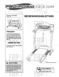 Owners Manual, PETL62020,GERMAN - Image