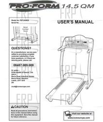 Manual, Owner's, PETL63520,ENGLISH - Product Image