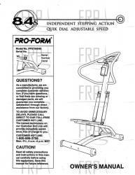 Owners Manual, PFEMST84040,UK - Image