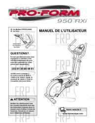 Owners Manual, PFEVEL35020,FRNCH - Image