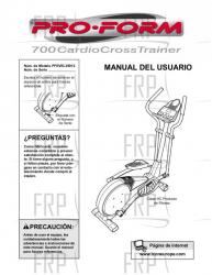 Owners Manual, PFEVEL39012,SPNSH - Image