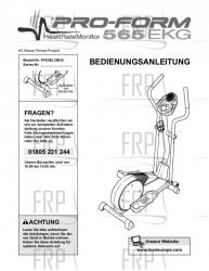 Owners Manual, PFEVEL39830,GERMN - Image