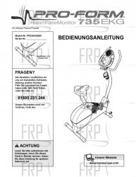 Owners Manual, PFEVEX29830,GERMN - Image