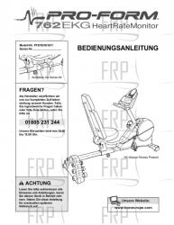 Owners Manual, PFEVEX61831,GERMN - Image