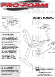Owners Manual, PFEX01010 - Product Image