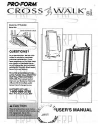 Owners Manual, PFTL20460 - Product Image