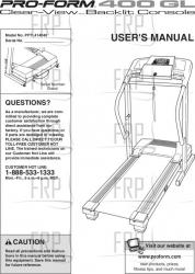 Owners Manual, PFTL414040 - Product Image