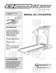 Owners Manual, RETL16001,FRENCH - Image