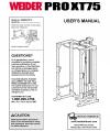 6032319 - Owners Manual, WEBE34111A,RACK & WEIGHTS - Product Image
