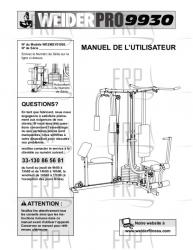 Owners Manual, WEEMSY61000,FRNCH - Image