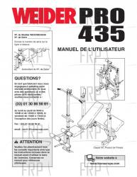 Owners Manual, WEEVBE33030,FRNCH - Image