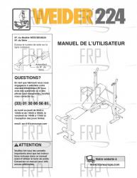 Owners Manual, WEEVBE36220,FRNCH - Image