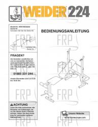 Owners Manual, WEEVBE36220,GERMN - Image