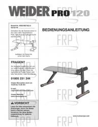 Owners Manual, WEEVBE70230,GERMN - Image