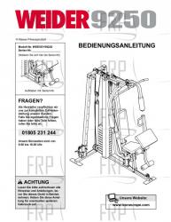 Owners Manual, WEEVSY59220,GERMN - Image