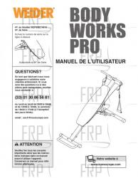 Owners Manual, WEFMBE14010,FRNCH - Image