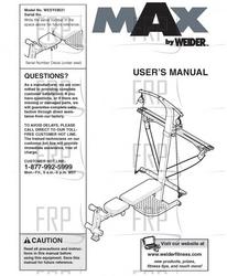 Owners Manual, WESY59531 - Product Image