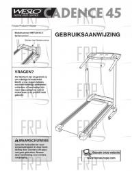Owners Manual, WETL05140,DUTCH - Image