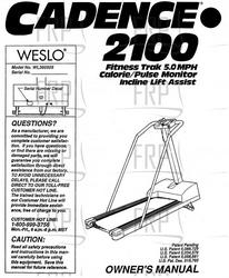 Owners Manual, WL360505 - Product Image