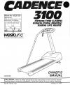 Owners Manual, WL361100,CADENCE 3100 - Product Image Owners Manual, WL361100,CADENCE 3100 - Product Image