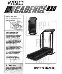 Owners Manual, WLTL93060 F02774-C - Product Image