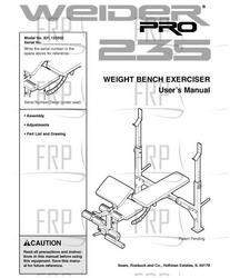 USER'S MANUAL - Product Image