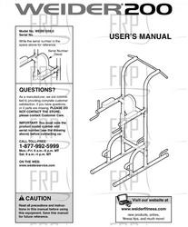 USER'S MANUAL - Product Image
