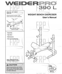 USER'S MANUAL - Product Image