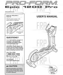 USER'S MANUAL - Product Image